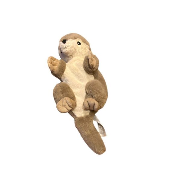 Warmies Microwavable Brown Otter Stuffed Plush Animal - Picture 4 of 5